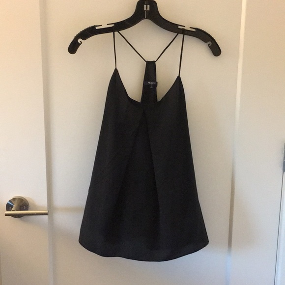 Madewell Tops - Madewell Silk Black Racerback Tank
